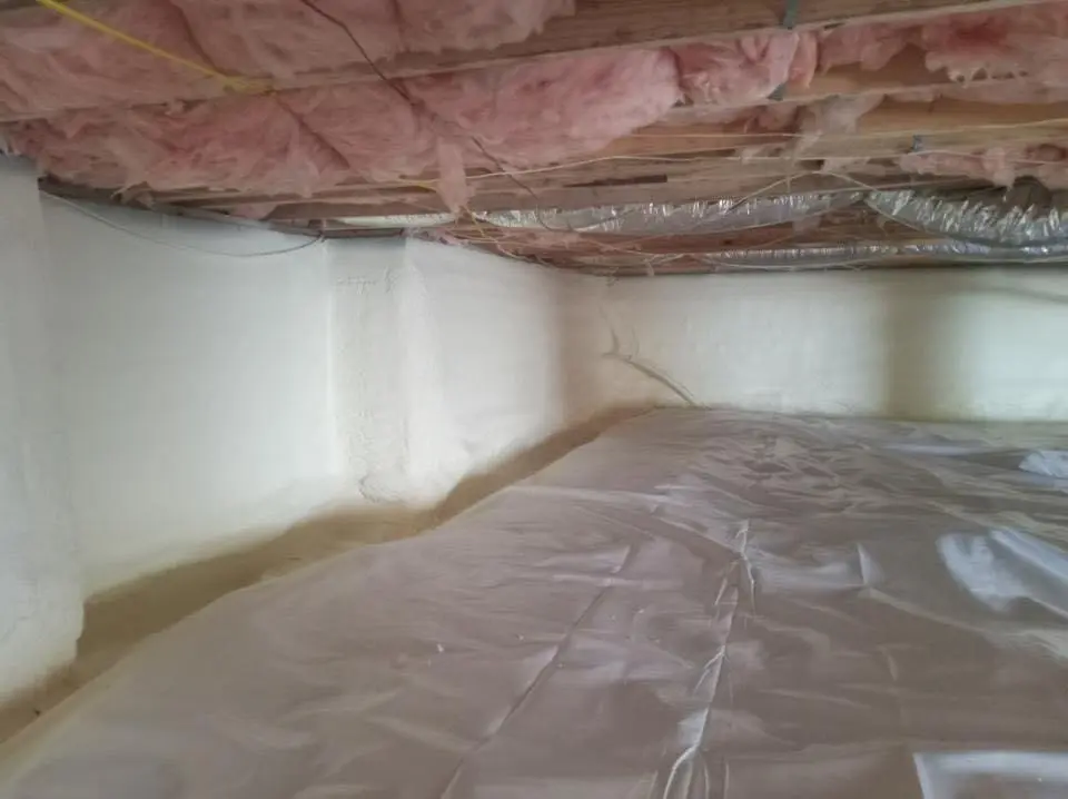 Crawl space encapsulation with closed-cell spray foam for Spray Foam Roofing in Melvindale